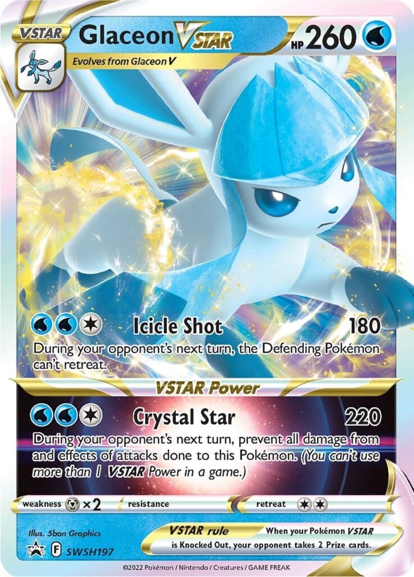 Pokemon Cards: Glaceon Vstar Special Collection