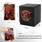 Card Deck Box For Ygo Mtg 3D Sculpted Relief Deck Box 110 Card Storage Box Trading Games Leather Storage With Divider (Sky Drago