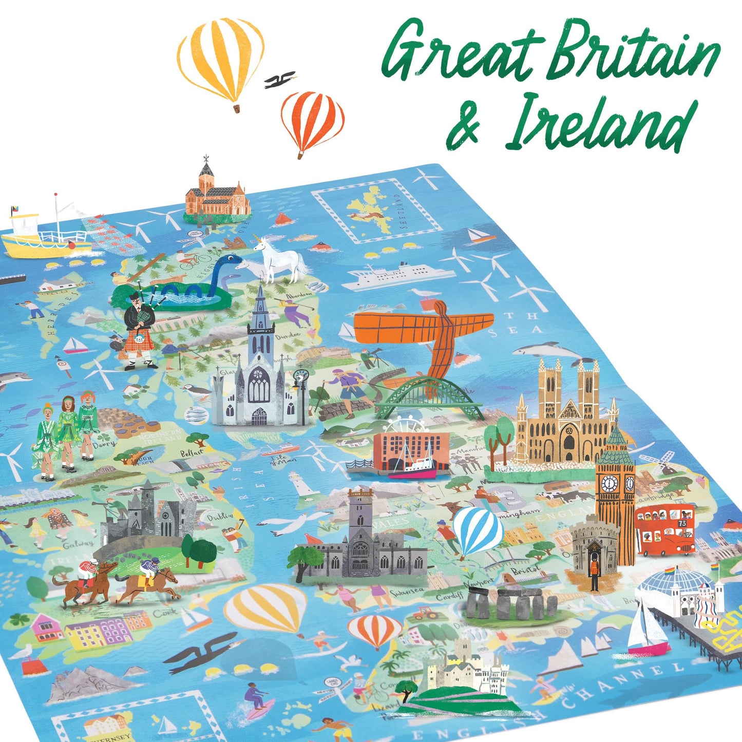 Jigsaw Puzzles 1000 Pieces For Adults - Great British Isles And Ireland Puzzle - 1000 Piece Puzzle For Adults And Kids - British Souvenirs And Gifts By Bopster
