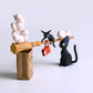 Ensky - Kiki'S Delivery Service - Jiji Nosechara Assortment Stacking Figure, Studio Ghibli Via Bandai Official Merchandise