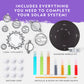 National Geographic Kids Window Art Kit - Stained Glass Solar System Arts & Crafts Kit With Glow In The Dark Planets, Use As Window Suncatchers, Hanging Decor From Ceiling, Mobile, Space Room Decor