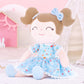 Gloveleya Baby Girl Gift Soft First Baby Doll Plush Doll Floral Blue 16 '