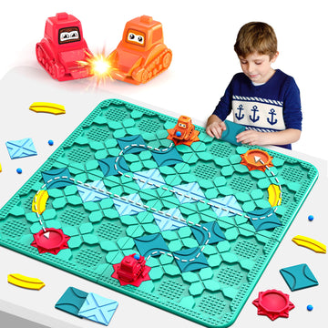 Fygurso Road Builder Kids Logic Toys, Large Puzzle Stem Board Games, Educational Montessori Toys Birthday Gifts For Age 4-8 Year