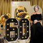 Imprsv 3Ft Black 60Th-Birthday Decorations Numbers: 60Th Birthday Party Anniversary Decorations Large Light Up Numbers 60 For Me
