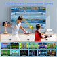 Haphom Dance Mat For Kids And Adults, Anti-Slip Wireless Electronic Dance Pad For Tv, Wrinkle-Free, Soft & Cozy Playmat For Exercise & Games, Smart Camera & 2 Controllers, Gift Idea(Classic Snowflake)