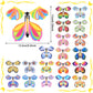 LOMIMOS 20PCS Magic Flying Butterflies  Wind Up Butterfly Gift Fairy Flying Toy for Kids Surprise Explosion Box Wedding Birthday Party Book Greeting Card(20 Styles)