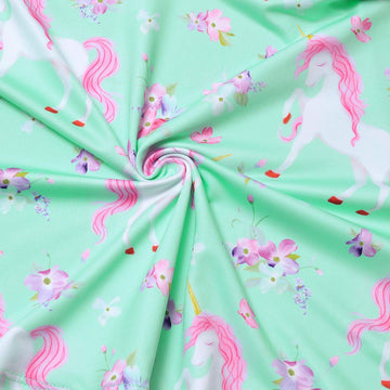 Matching Doll & Girls Flower Unicorn Dresses Fit 18' American Girls Clothes