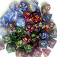 35Pieces DND Dice Set| Galaxy Double Color Polyhedral Dice Set for Board Game