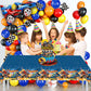 3 Pcs Hot Race Car Themed Party Tablecloth, Car Wheel Birthday Party Supplies Include Plastic Table Covers for Boy and Girl (42.