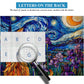 Cat Puzzles For Adults 1000 Pieces, Pickforu Stained Glass Puzzles Feature Purple Iris Flowers, Starry Night, Moonlit Cat Flower Jigsaw Puzzle For Cat Lovers