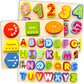 Quokka Wooden Puzzles For Toddlers 2-4 - Chunky Toddler Puzzles Ages 3-5 - Learning Travel Game With Numbers Alphabet Shapes - Wood Educational Gift For Boys And Girls