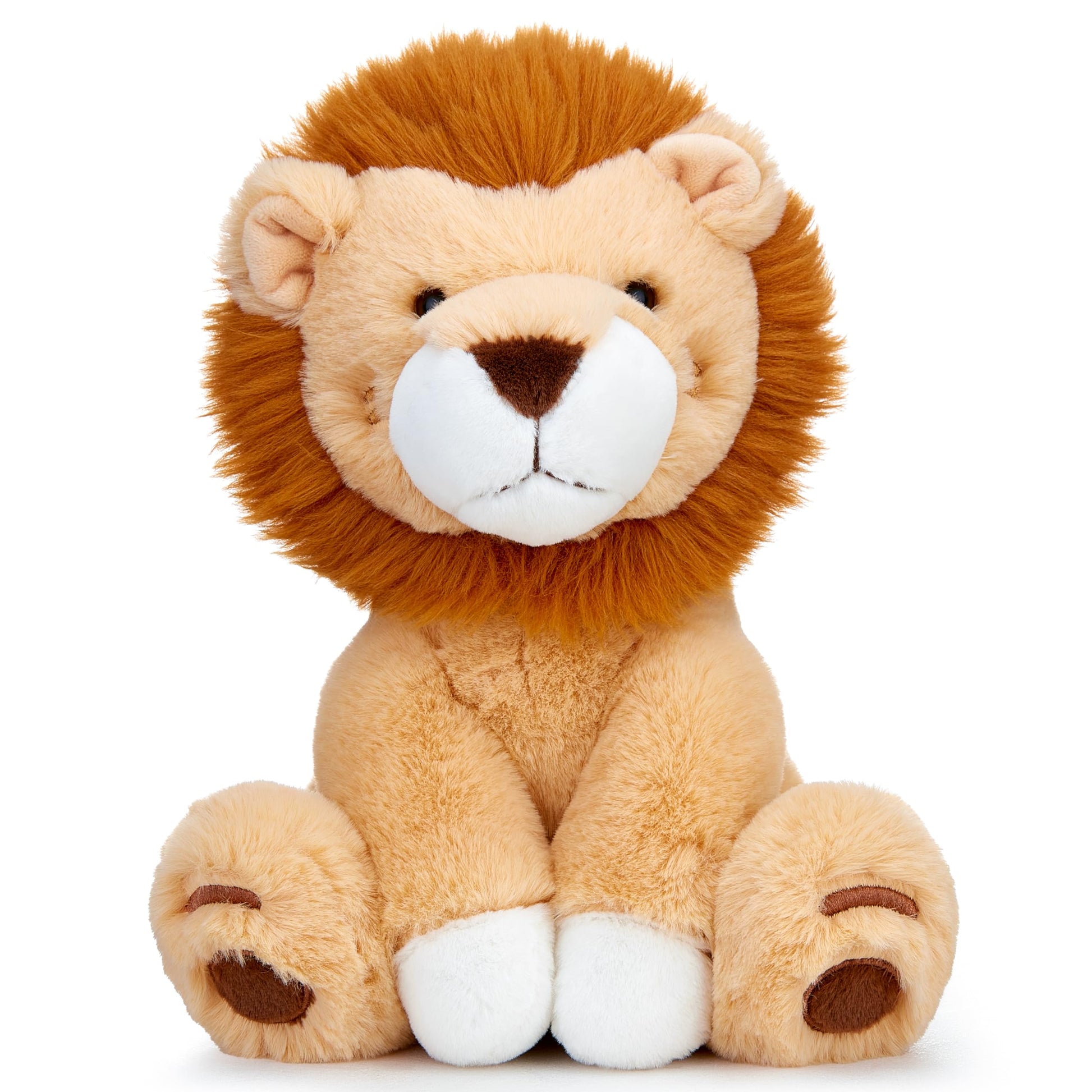 Ikasa Lion Stuffed Animals Plush Toys,10'' Cute Plushie Soft Cuddly Toy, Gifts For Family Kids Girls Boys