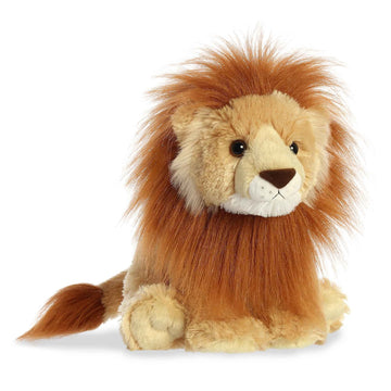 Aurora® Huggable Destination Nation™ Lion Stuffed Animal - Global Exploration - Learning Fun - Brown 12 Inches
