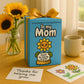 Gift for Mom for Birthday or Christmas - Handmade Positive Sunflower Crochet Holding a Cute Appreciation Card - Mom Birthday Gif