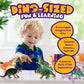 Beyond Innoventions Dinosaur Toys For Kids 2-4 | Value Pack Of 12 Realistic Dino Toys, Play Mat & Storage Box Included | Non-Tox