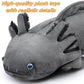 FRANKIEZHOU Giant Axolotl Plush - 31.5" Soft Grey Stuffed Animal, Large Polyester Toy for Boys and Girls