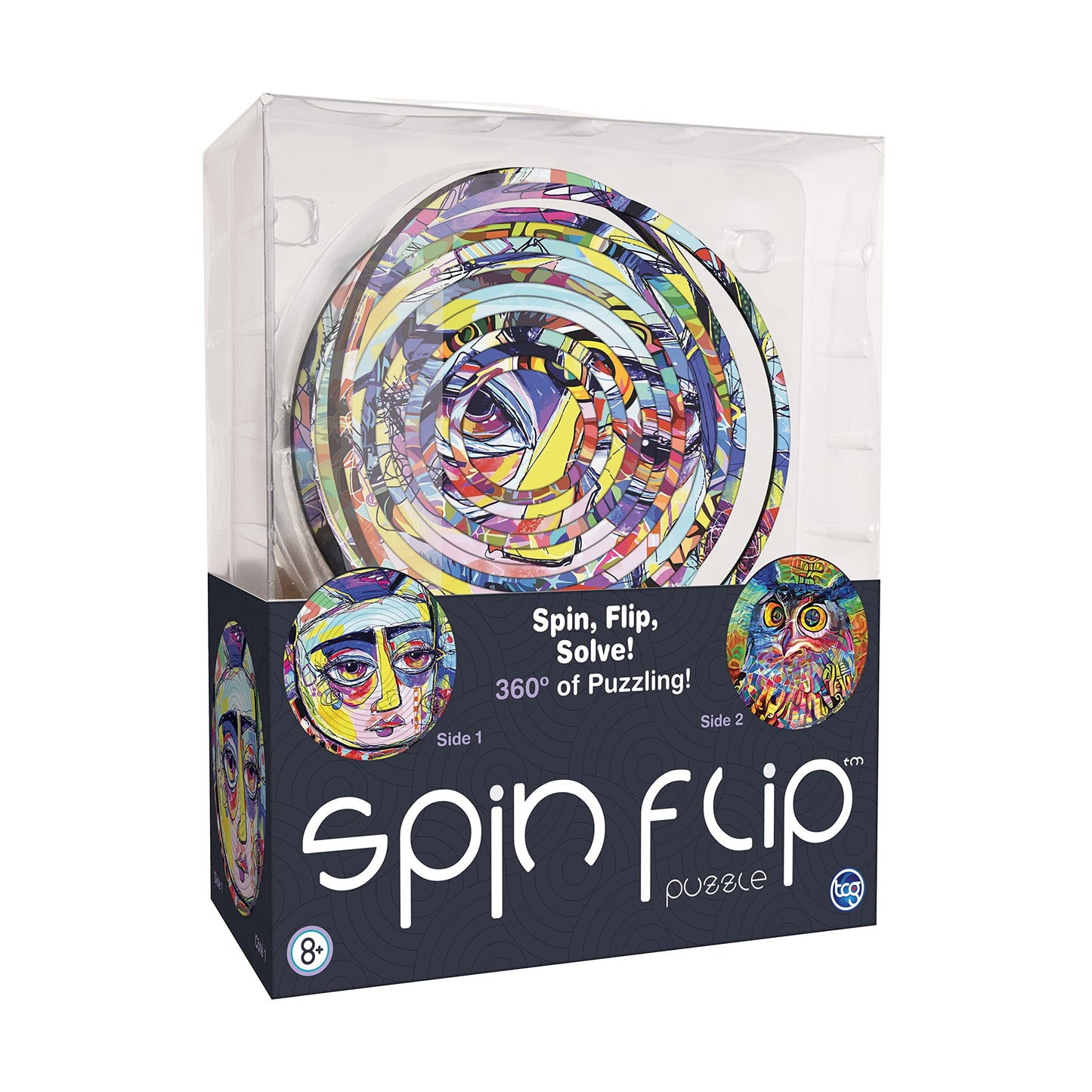 Spin Flip Puzzle - Puppies & Kittens - Spin it  Flip it  solve it! for Those who love brain teasers! mature-themed Fidget Toy. Great Gift for Mom  Dad  Teens  Men and Women