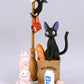 Ensky Kiki's Delivery Service Jiji Nosechara Stacking Figure, PVC, Model NOS-84, Studio Ghibli Official Merchandise