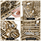 OWNONE 1 3D Wooden Puzzle Marble Run for mature-themeds  DIY Marble Run Wooden Model Kits to Build  Wooden Building Kit for mature-themeds and Teens (334 Pcs)