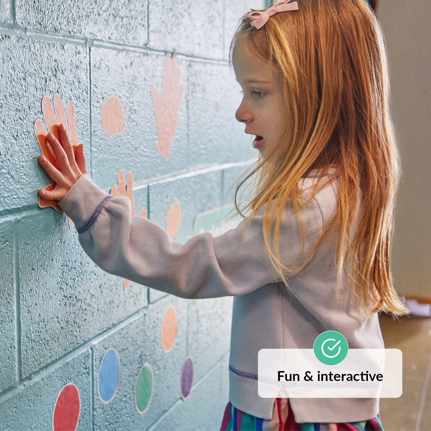 Sensory Path Decals For Floor & Wall | 126 Educational And Interactive Stickers For Kids | Sensory Walk Decals | Sensory Stimula