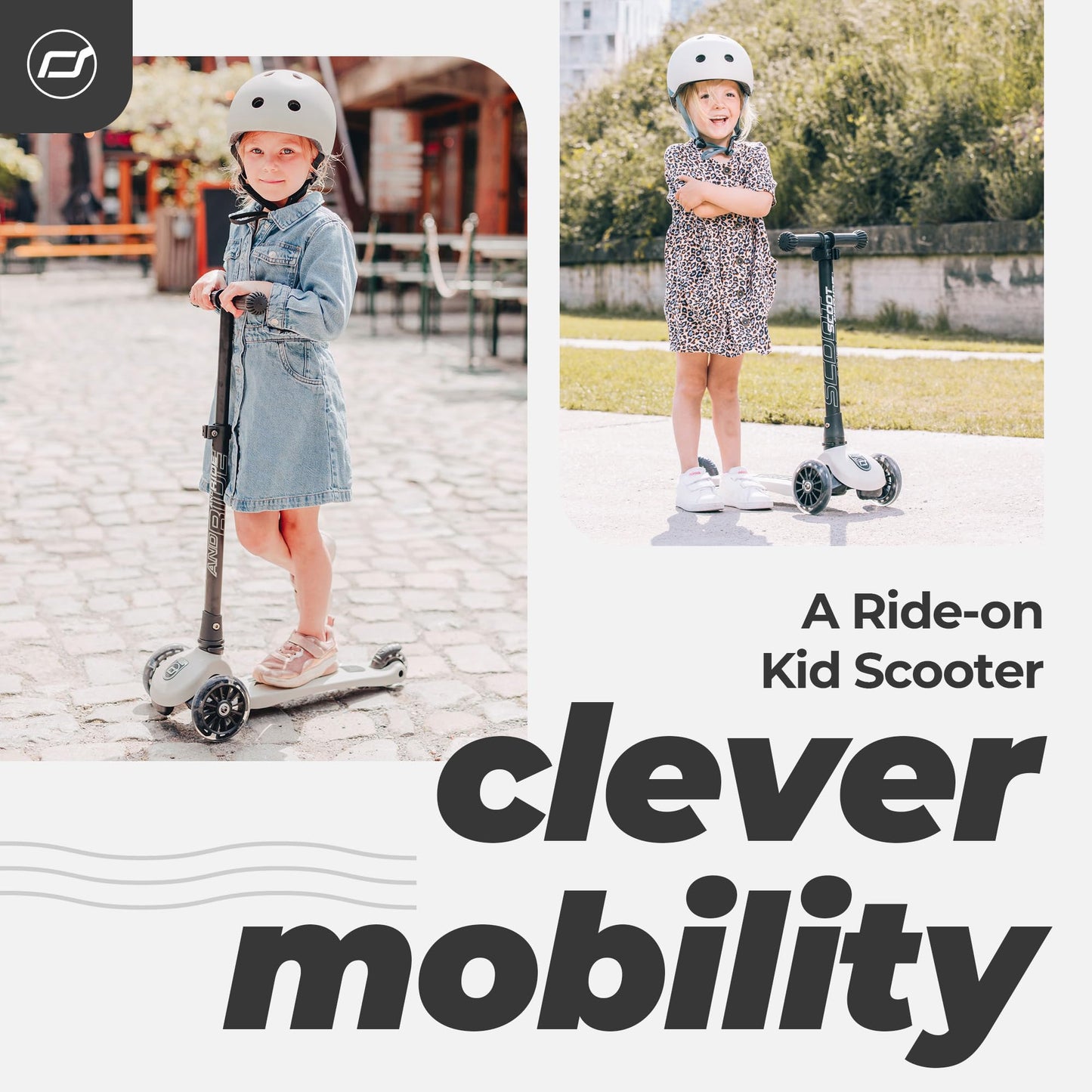 Scoot & Ride Stand-Up Push Scooter For Children Ages 3-6, Highwaykick 3, Lemon