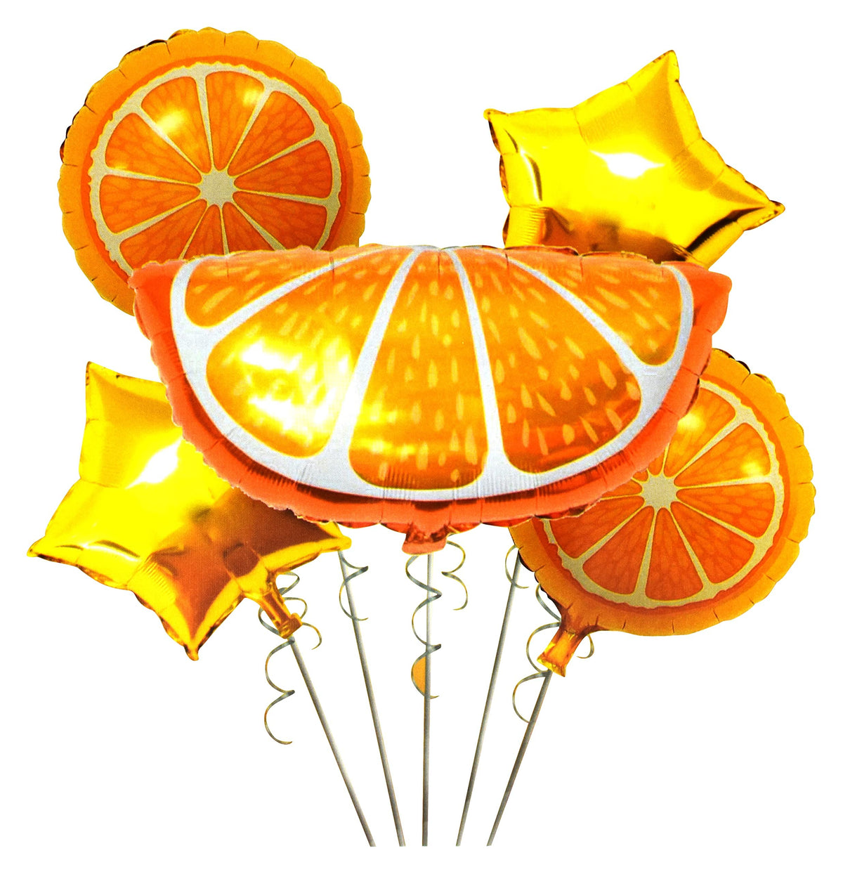 RSAAUD Orange Foil Balloons Orange Mylar Balloons Cartoon Fruit Foil Balloons for Summer Themed Birthday Baby Shower Wedding Par