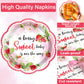 Qyeahkj 100 Pcs Strawberry Baby Shower Party Plates Napkins Forks Supplies Set Sweet Berry Tableware Party Supplies A Berry Swee