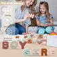 Toyhdayo Silicone Alphabet Puzzle For Toddlers 1-3, Alphabet Toys With Puzzle Board & Letter Blocks Abc Letter Puzzles, Educational Learning Toys For Toddlers, Best Preschool Education Gift
