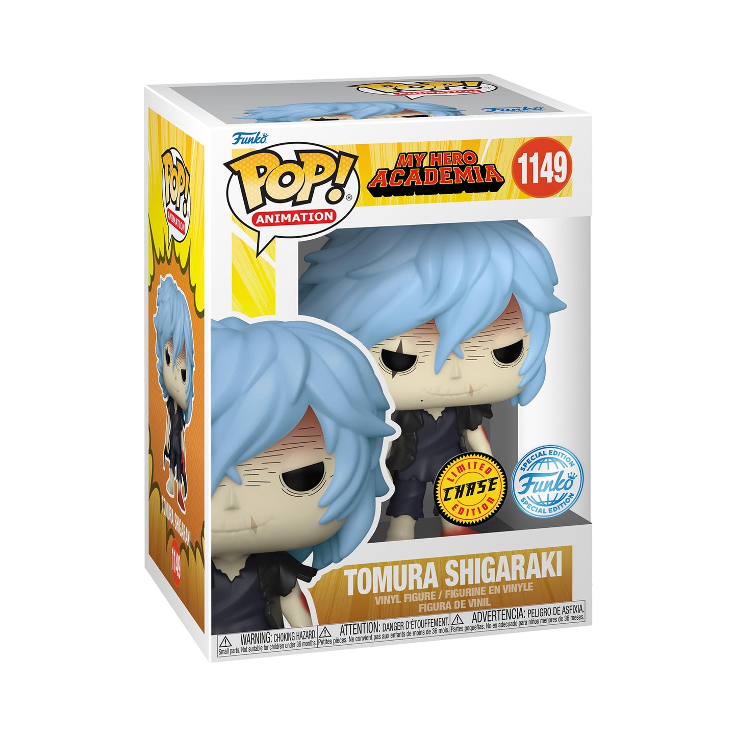 Funko Pop! My Hero Academia: Tomura Shigaraki Special Edition Exclusive Vinyl Figure #1149 - Glow Chase & Common Bundle