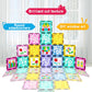 Magnetic Tiles Diy Window Arts And Craft Kit Kids Games Montessori Toys Toddler Kids, Magnet Building Blocks Set For Preschool Learning Classroom Stem Sensory Toys Gift For 3+ Year Old Boys And Girls