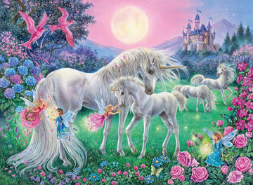 Ravensburger - Unicorns in The Moonlight - 100 Piece Glow in The Dark Jigsaw Puzzle - Mystical  Bold & Colorful Imagery of Unicorns - enhanced Quality - Ideal Gift - Screen-Free Fun - Children Age 6+