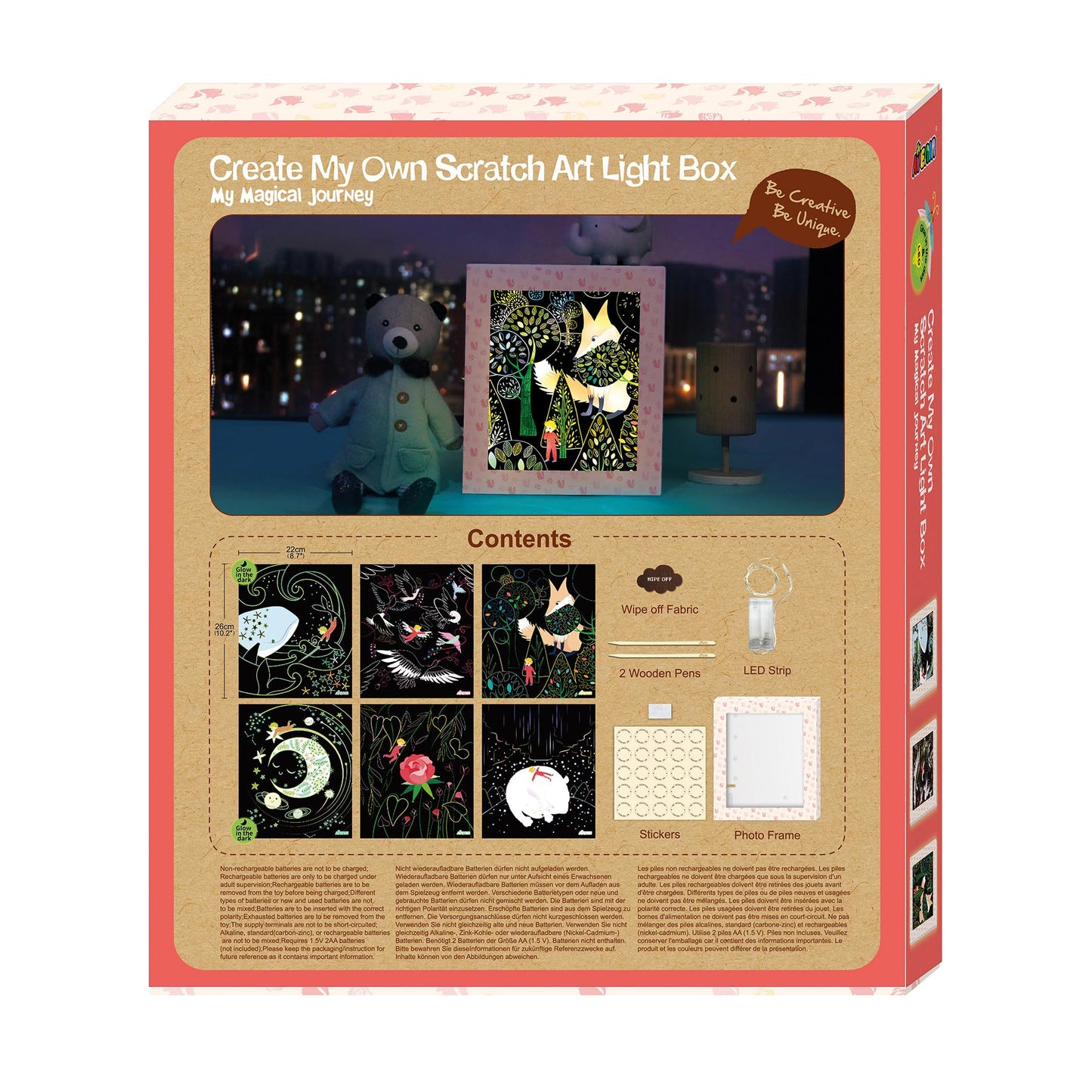 Avenir | Create My Own Scratch Light Box | Create Your own Light Box | Scratch Art for Kids 6+