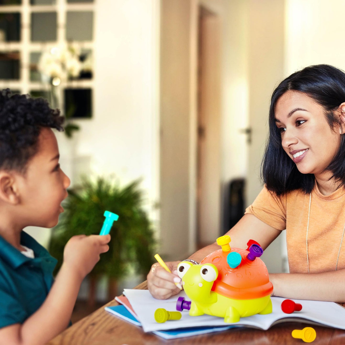 B. Toys- Teaching Turtle- 10 Numbered & Colorful Pegs – Learning Toy With Lights & Sounds – Educational Toys For Toddlers, Kids – 18 Months +