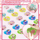 Funewest Valentines Day Gifts For Kids, 24 Valentines Ice Cream Butter Slime Card Bulk, Valentine Exchange Cards For Girls Boys
