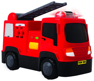 Funskool Giggles Giggles, Fire Engine, Multicolour Vehicle With Lights And Sounds, Develops Motor Skills , 12 Months & Above, In