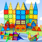 Magblock Magnet Toys Kids Magnetic Building Tiles 100 Pcs 3D Magnetic Blocks Preschool Building Sets Educational Toys For Toddlers Boys And Girls.