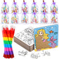 Fullhawl 12 Sets Mermaid Puzzles Underwater Color Your Own Puzzles DIY Jigsaw Crafts with 12 Stackable Crayons and 12 Bags for Under The Sea Theme Gifts Birthday Party Supplies(12  Mermaid)
