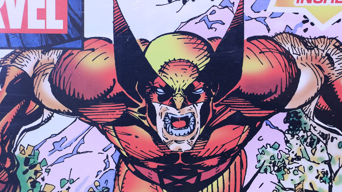 San Diego Previews limited availability 2023 Marvel Wolverine Card PX Deluxe Fleece Blanket and Tin