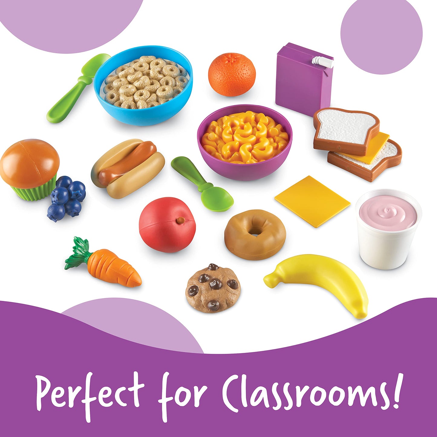 Learning Resources New Sprouts Munch It! Pretend Play Food, Develops Imaginative Play, Play Food for Toddlers, Picnic Play Food,