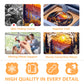 Wooden Puzzles for Adults - Sunset Forest Puzzle, Flat Puzzle with 3D Visual Effect, Unique Shape Wooden Jigsaw Puzzles, Good Gi