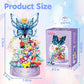 Flower Bouquet Building Kit With Led Light, 630 Pcs Butterfly Flowers Mini Bricks Building Blocks Sets Botanical Collection Deco