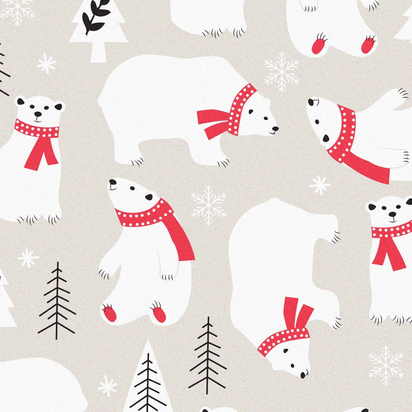 Pajamamania Womens Cotton Flannel Long Sleeve Button-Down Pajamas Pj Set, Polar Bear, Medium,