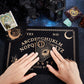 Creatcabin 3Pcs Wooden Spirit Board Kit Tarot Card Stand Holder Women Tarot Card Altar Stand Display Rack Talking Boards With Pl