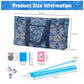 Kyerlish American Mahjong Tile Set with Blue Printed Carrying Bag  166 enhanced Tiles  4 All-in-One Color Racks/Pushers  Mah Jongg Sets  Mahjong Game Set for Travel  Christmas  Birthday Gifts