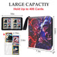 Anime Trading Card Binder for Cards 4 Pocket with 60 Sleeves up to 480 Cards Waterproof Card Storage Bag with Removable Sleeves for Anime and TCG Cards