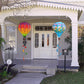 Giant Rainbow Butterfly Hot Air Balloon Garden Wind Spinners Large Pinwheels Lawn Yard Catchers Ornaments Windmills Outdoor Hang