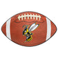 FANMATS 14157 Montana State Billings Yellow Jackets Football Rug - 20.5in. x 32.5in. | Sports Fan Home Decor Rug and Tailgating 
