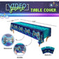 Blue Orchards Video Game Table Cover (Neon Blue) - Pack Of 3-54'X108' Xl - Gamer Party Supplies, Gamer Themed Decorations, Party Decorations For Boys, Retro Gamer Party