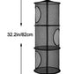 2Pcs Stuffed Animal Storage Foldable Stuffed Animal Net Or Hammock Organizer, 5 Compartments Hanging Mesh Toy Storage Hammock Fo
