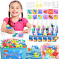 Lovyi Magic Water Elf Toy Kit,Aqua Fairy Water Gel Kit,DIY Squishy Maker with 18 gels &12 Shape Toolings,Magic Gel Water Pets,Sq